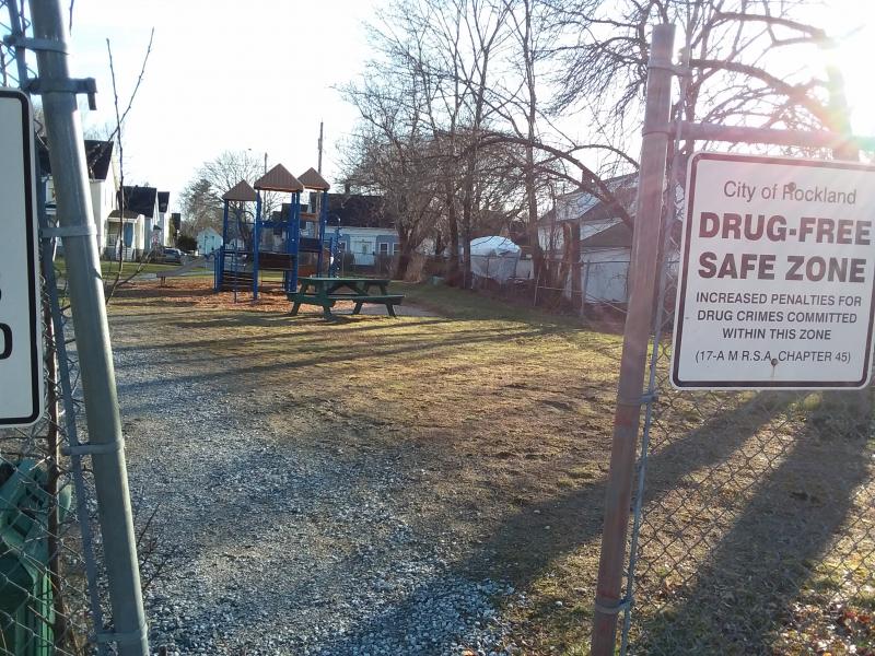 As warmer, dryer weather beckons residents outside, the previously open gateways to Rockland playgrounds may close temporarily. (Photo by Sarah Thompson)