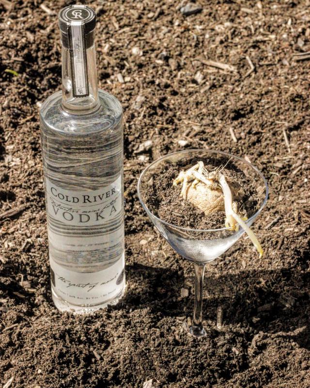 Clink to the Maine farmers with your next martini. Photo courtesy Cold River Vodka.