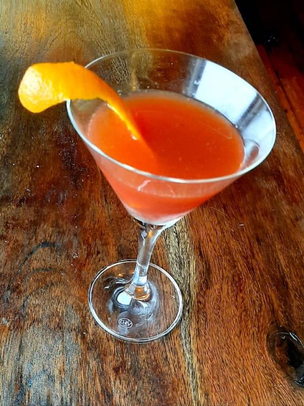 A Charred Orange Negroni from Primo. Photo courtesy Primo Restaurant.