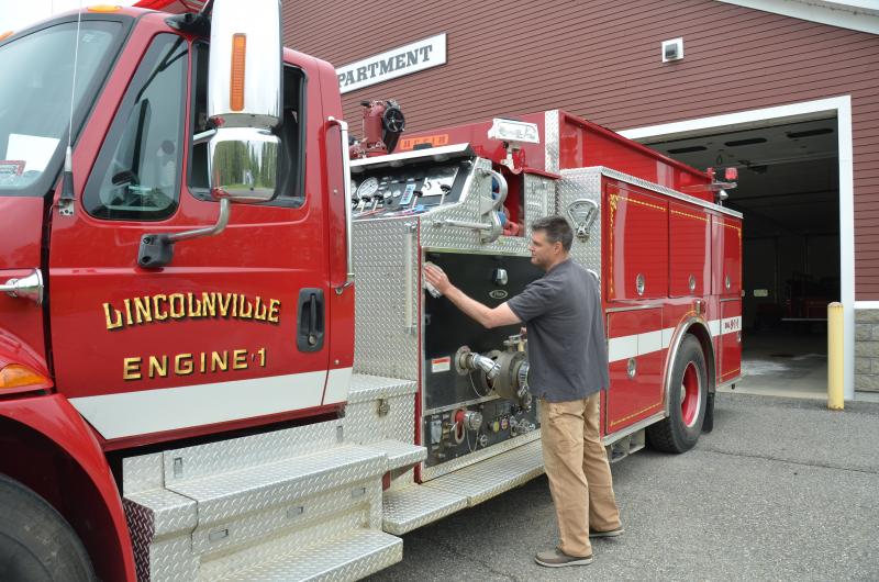 Firefighter Pete Rollins