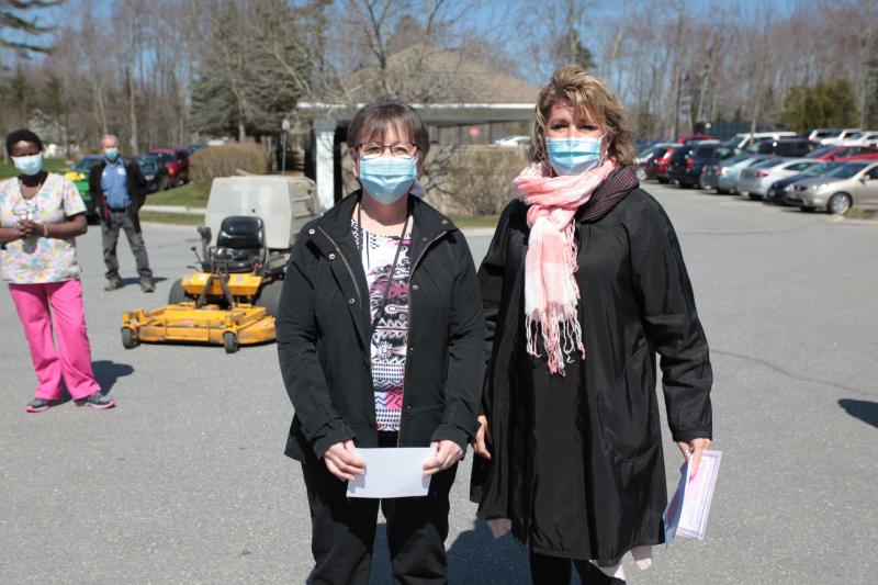 Noreen Clark, activities director, left, with regional chief operating officer, Cindy Wade, RN. (Photo courtesy Quarry Hill)