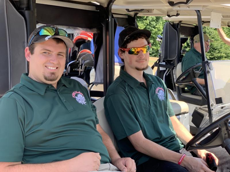 Team “Fore Mechanics” of Rockport Automotive ready to go at the start of the tournament. (Courtesy PAWS)