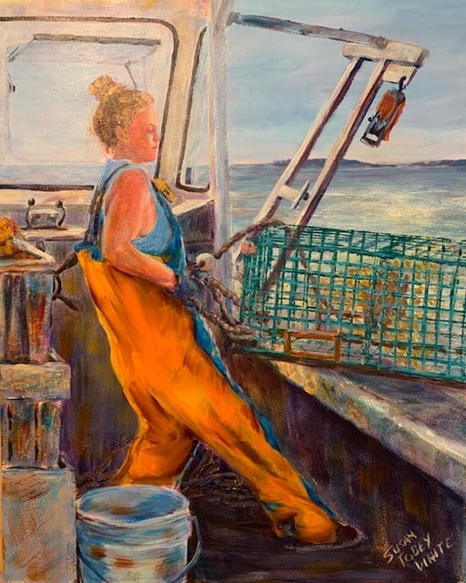 “Lobstering Women of Maine: Lanie” by Susan Tobey White. (Photo courtesy Archipelago)