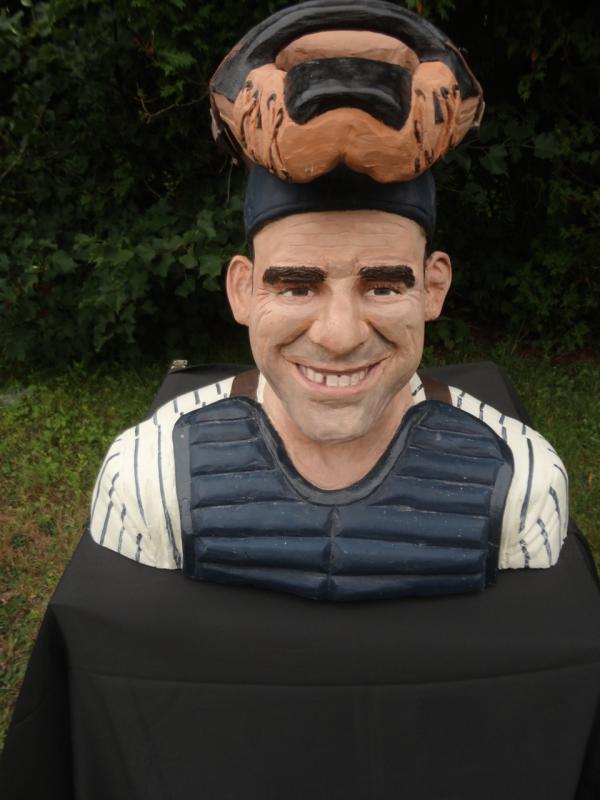 A sculpture of Yogi Berra created by Rockport artist Jon Moro. (Courtesy Jon Moro)