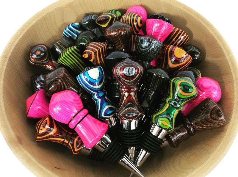 Bottle stoppers created by John Coppola. (Courtesy photo)