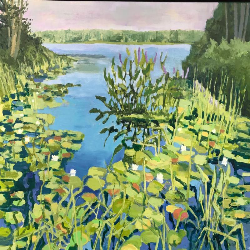 "Lily Pond," an oil by John Butke from an “Art in the Square” show past. Works by this Boothbay-based artist can usually be found in this annual event. Courtesy of BRAF John Butke