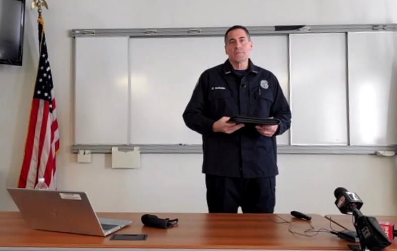 Lt. Troy Gardiner, Assistant State Fire Marshal of the Investigations Division, at a Feb. 27 press conference concerning the Feb. 25 Camden house fire on Mount Battie Street.