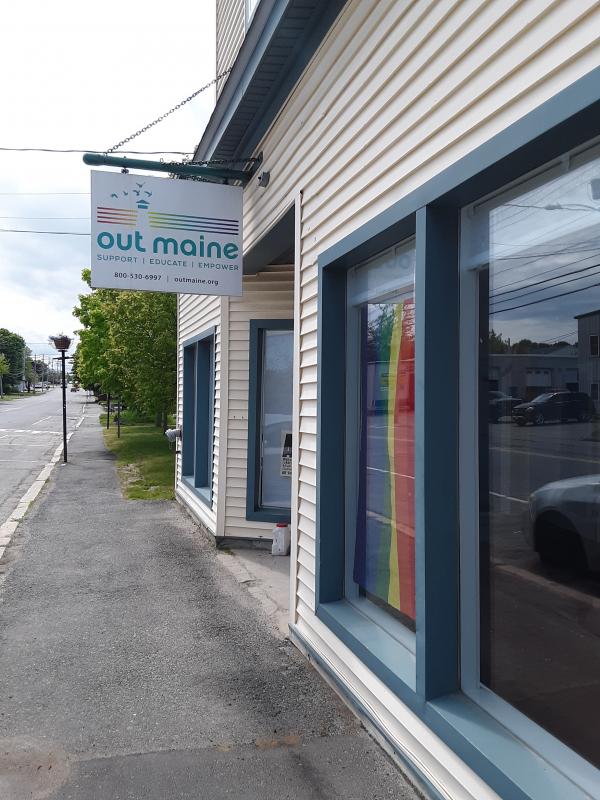 OUT Maine’s office on Park Street in Rockland. (Photo by OUT Maine)