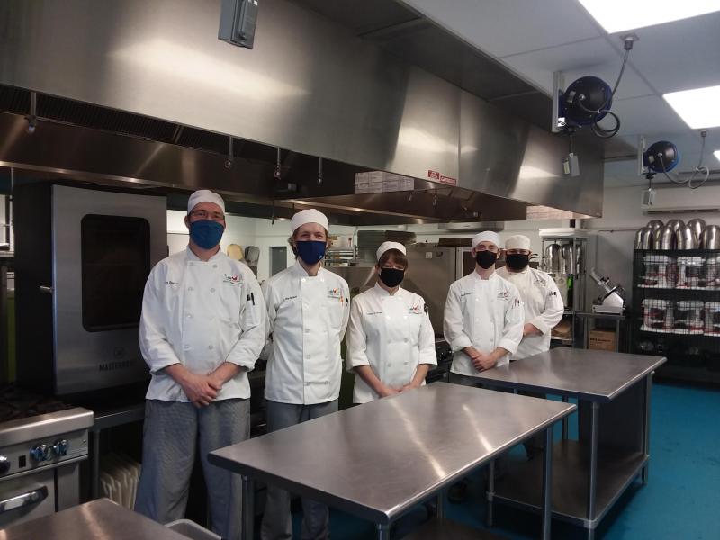 Students intThe Kennebec Valley Community College (KVCC) Culinary Arts program. Photo courtesy Jessica Reale Raahede