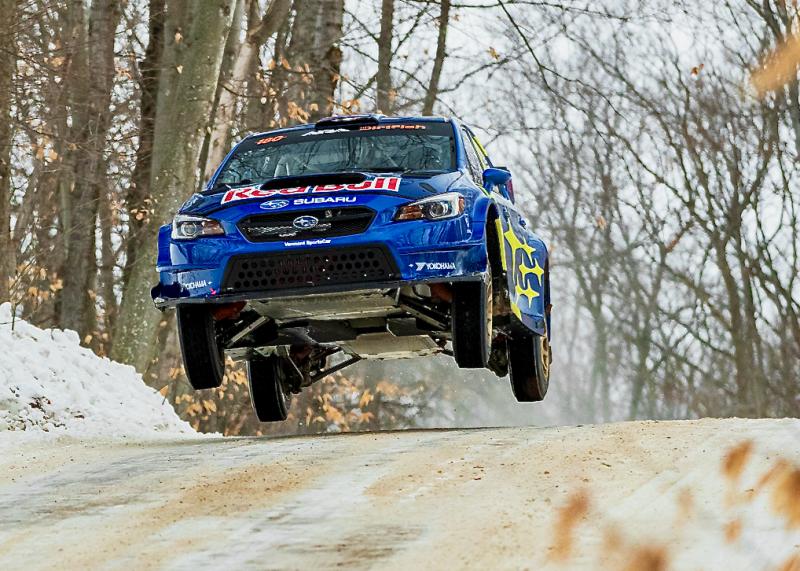 Oops, sorry—wrong Subaru. They’re not all mild-mannered, all-weather, family-oriented beasts of burden. This is the second-place winner at the Sno*Drift Rally in Michigan in February. (Another Subaru took first.)