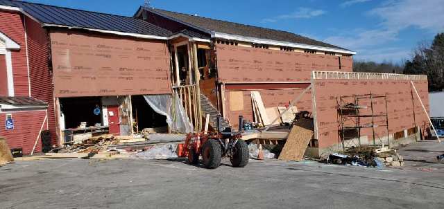 The damage sustained after the October, 2020 accident. Photo courtesy Deb Newcomb