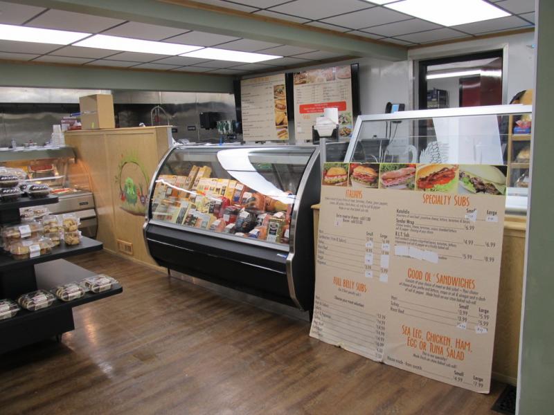 Larger deli case. Photo by Kay Stephens