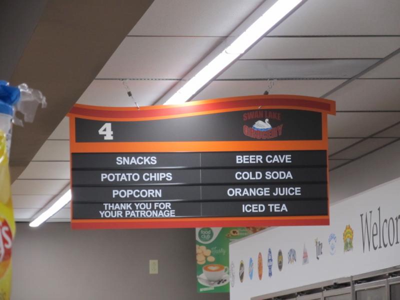 A welcome sign to its local customers. Photo by Kay Stephens