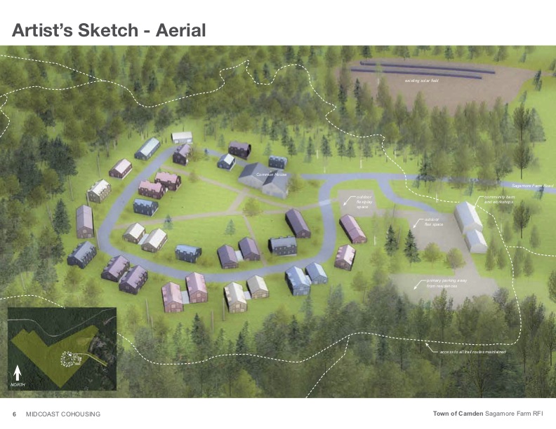 Midcoast Cohousing is proposing to build 30 to 40 individual homes on Sagamore Farm.