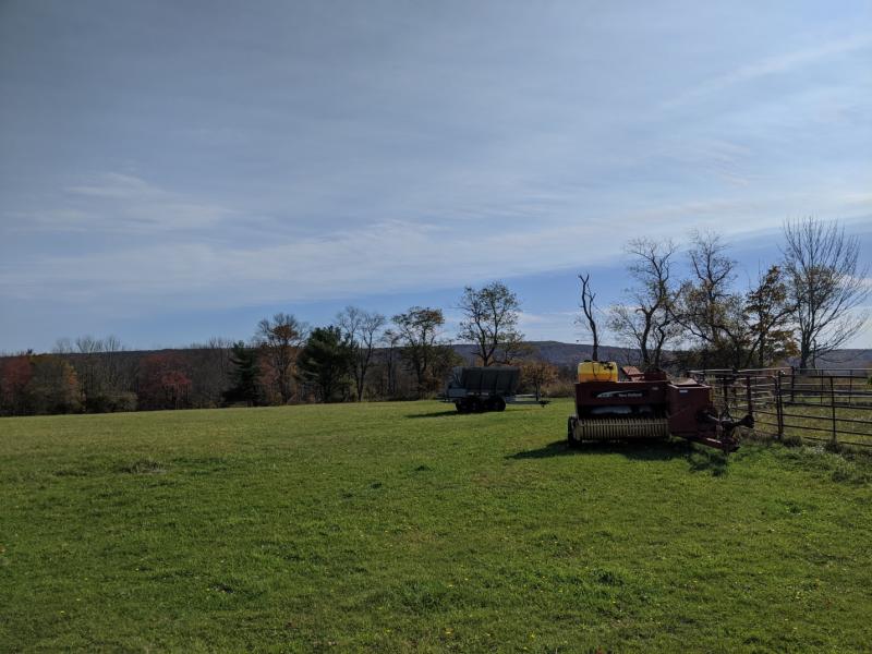 The recent Conservation Easement includes 13 acres of fields for agricultural purposes and 95 acres of forest that provide wildlife habitat, clean air, slow climate change, and filter water. (Photo courtesy Midcoast Conservancy)