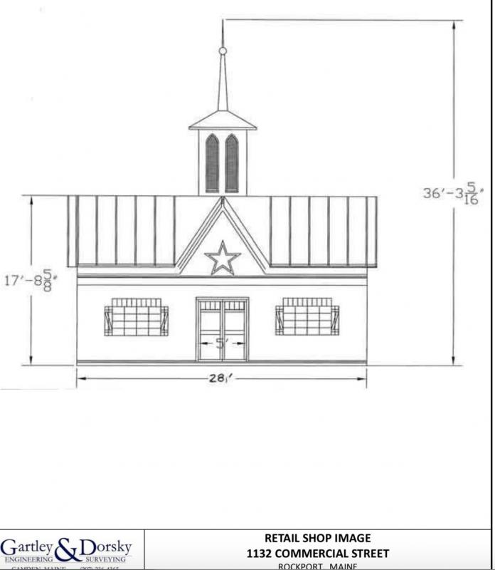 The proposed retail building