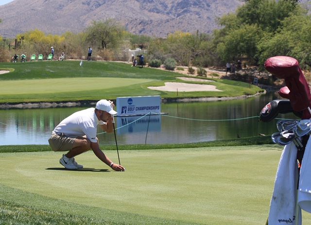 Cole Anderson during opening day of the NCAA Division I men’s golf national championship. (Courtesy Holly S. Anderson)