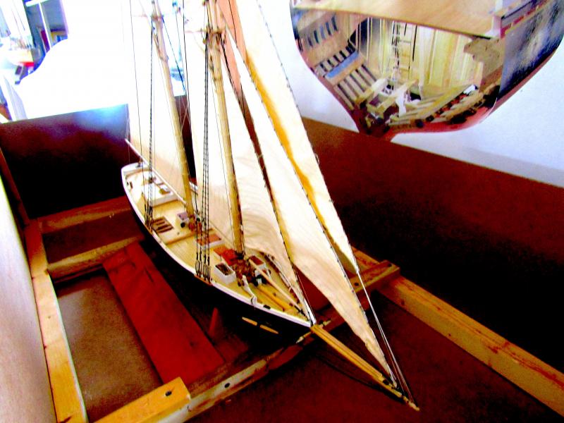 Model of the Ernestina-Morrissey. ART MAYERS/Boothbay Register