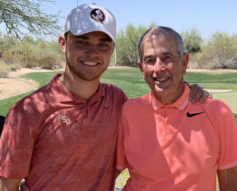 Cole Anderson with grandfather Richard. (Courtesy Holly S. Anderson)