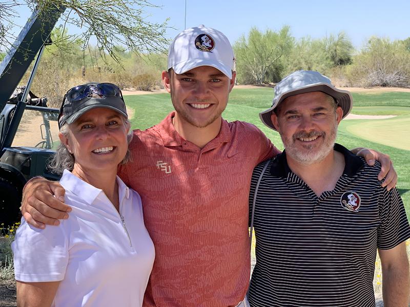 Cole Anderson with parents Tia and Derek. (Courtesy Holly S. Anderson)