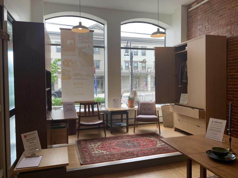 Home Office, Arbor Chairs, Side Tables, Wardrobe. (Photo by Elisa Olds)