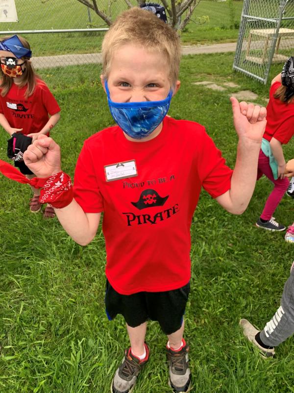 Lincoln Allen is excited for Field Day. (Photo courtesy Thomaston Grammar School)