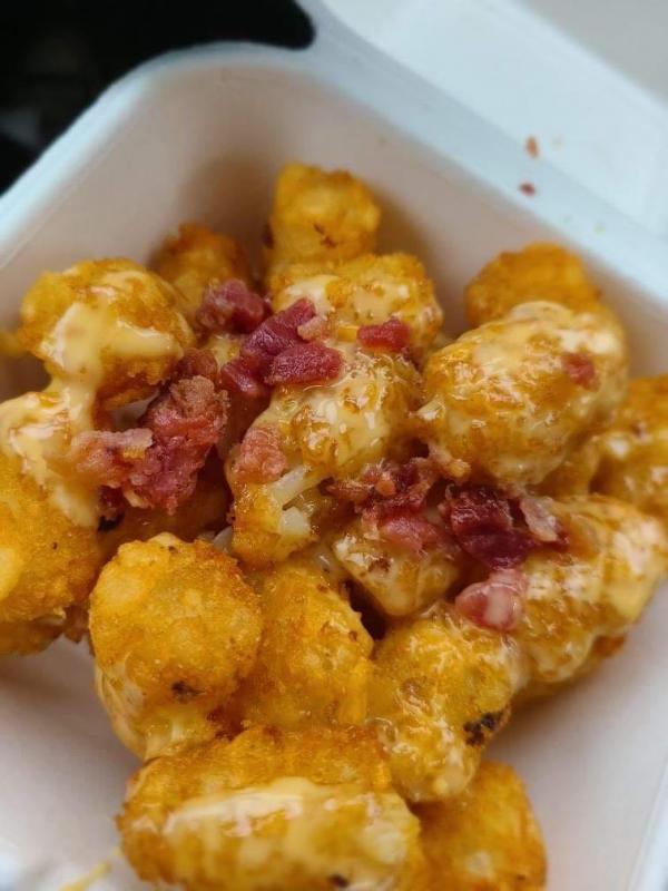 Bacon cheesy tots. Photo courtesy Mac Attack