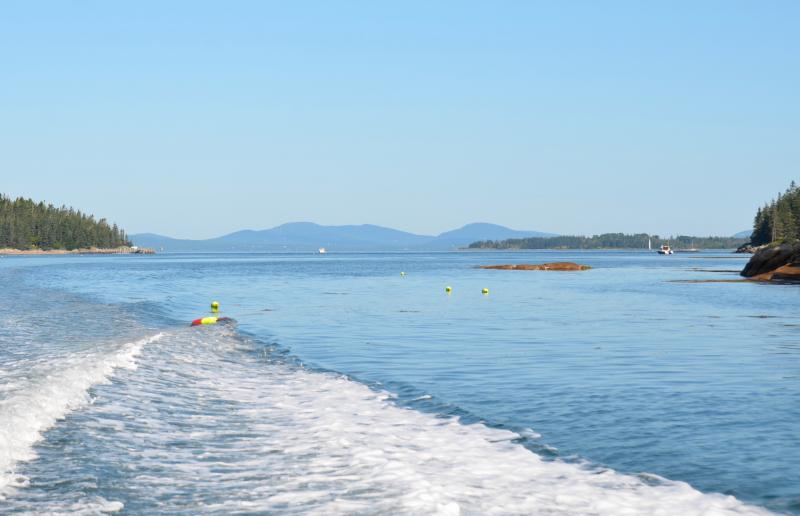 A view back toward the Camden Hills.