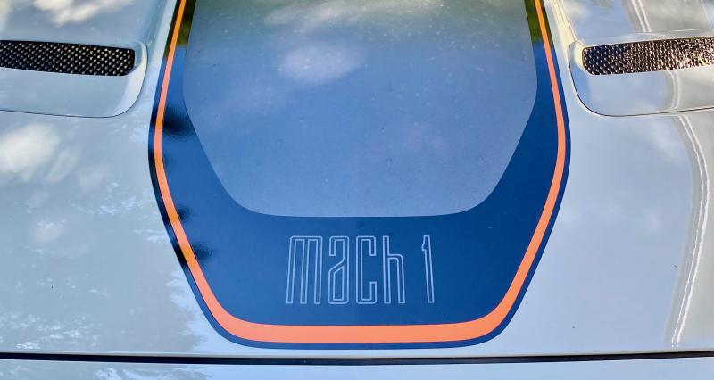 By historic Mustang standards, this is subtle—part of the Mach 1 Appearance Package.