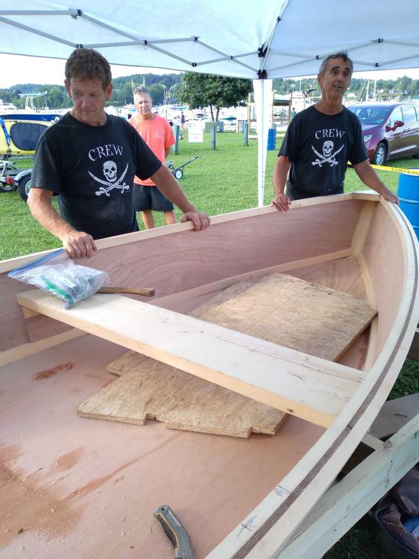 2021 Harbor Fest Boatbuilding Challenge. (Photos courtesy Belfast Rotary Club)