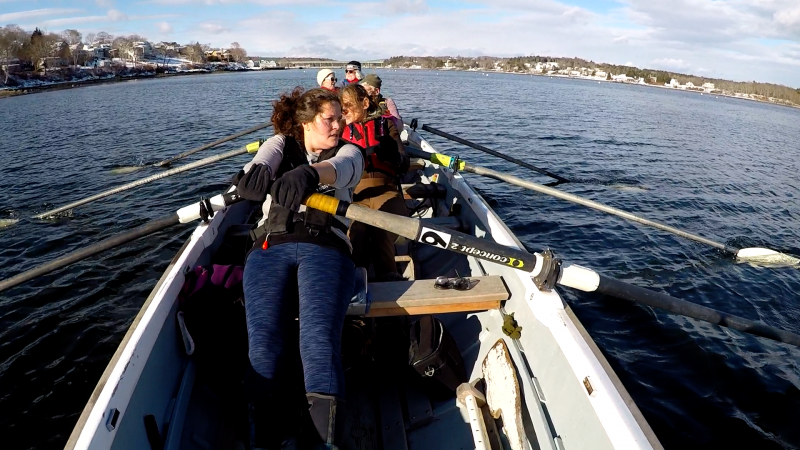 Nicolle Littrell rowing with the Come Boating program. (Photo by Nicolle Littrell and Amy Grant)