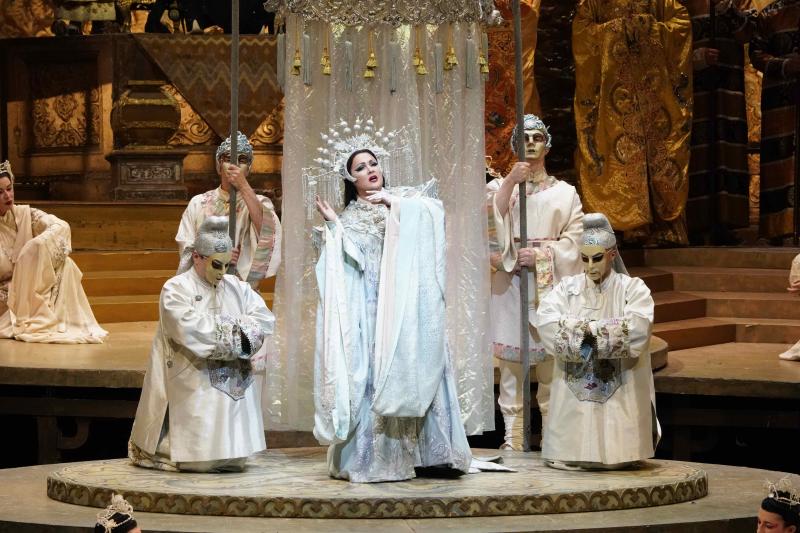 Anna Netrebko in the title role of Puccini's "Turandot." (Photo: Ken Howard / Met Opera)