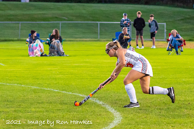 Brewer's Jaiden Williams gets herself set to send the ball up the field. (Photo by Ron Hawkes)