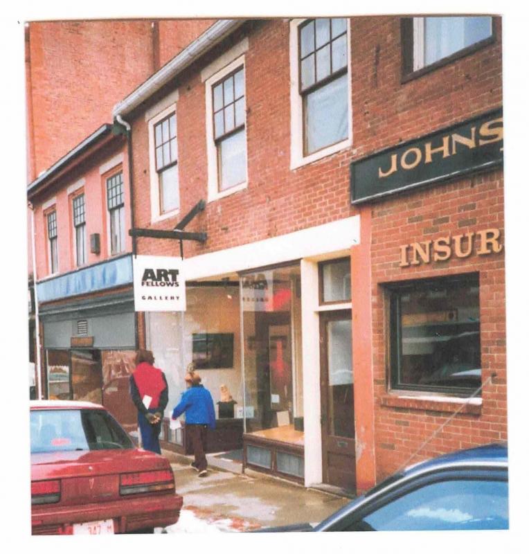 Artfellows Gallery moved to its new storefront location, 104 Main Street, in 1989. (Photo courtesy Waterfall Arts)