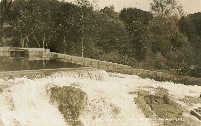 Vintage photo postcards of the Montgomery Dam and waterfall.(Photo courtesy Save the Dam Falls Committee)