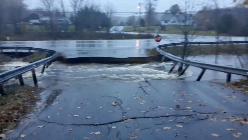Robinson Drive in West Rockport road collapse. (Photo by Renee Heal)
