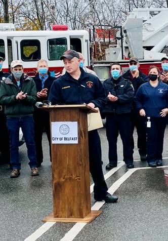 Belfast Fire Chief Patrick Richards (Photo courtesy Mackenzie Barnhart/City of Belfast)