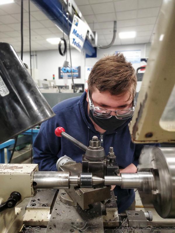 Dagen Campbell; Machine Tool I. (Photo courtesy Mid-Coast School of Technology)