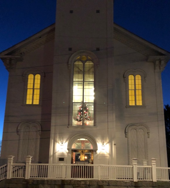 Holiday lights in Rockland. (Photo courtesy Carolyn Kanicki)