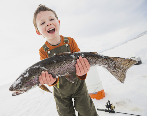 Ice fishing tips from the Maine Department of Inland Fisheries and