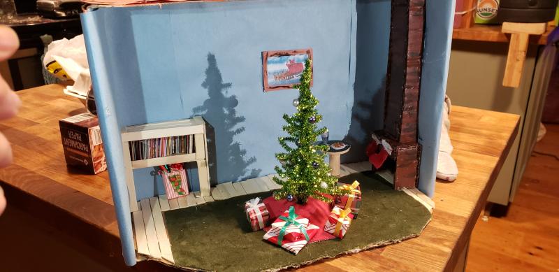 One of Cole’s homemade room boxes. Photo courtesy Matt Lecher.