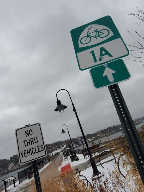 Armistice Pedestrian bridge, Harbor Walk, and East Coast Bikeway