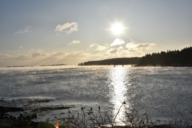 sea smoke and mirrors. (Photo by George Hardt)