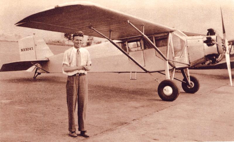 Douglas “Wrong Way” Corrigan. (Photo courtesy of Myles Dungan). https://mylesdungan.com/2015/07/17/on-this-day-17-7-1938-douglas-wrong-way-corrigan-lands-at-baldonnell-aerodrome-after-flying-the-atlantic/