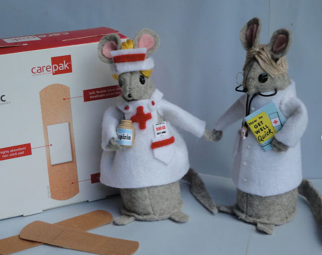 ...So are the doctor and nurse mice. Photo courtesy Kathleen Maseychik