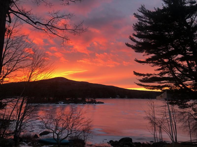 Cold weekend in Lake Megunticook. (Photo by Roger Wickenden)