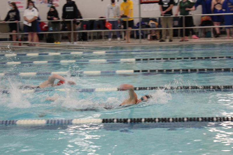 Photos from the Class A girls swimming state championship meet. (Photos courtesy Violet Born and Gail Curtis)
