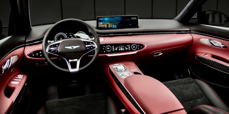 A photo doesn’t do the GV70 cabin justice—it’s nearly Bentley-class in fit, finish and sophistication. It’s easy to confuse the two control knobs on the center console, but otherwise this is the sort of plush-lined, power-assisted nirvana otherwise found on cars costing much, much more.