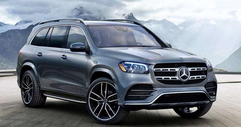 The new styling, tasteful as it is, verges on generic, but the star in the grille lets everyone know: Big Merc coming through! These are 22-inch wheels, a $1,350 option. Color: Selenite Grey Metallic. GLS450