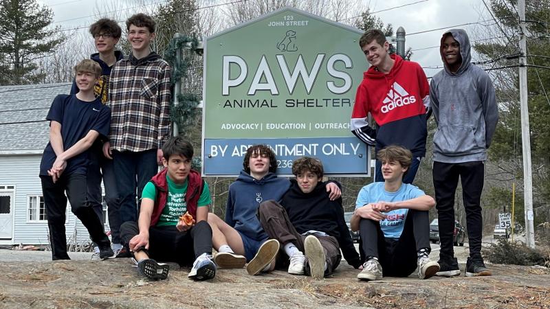 From left: Gavin White, Seamus Donaghy, Liam Belyea, Harrison Garcia, Finlay Fitch, Charlie Pons, Travis Dube, Nevan Power and Mo Ngido.